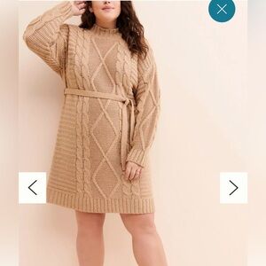 Amadi Leah Cable Knit Sweater Dress
